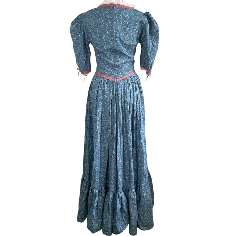 Vtg 70s Victorian Style Handmade Prairie Cottagecore Maxi Dress Renaissance - Picture 2 of 12